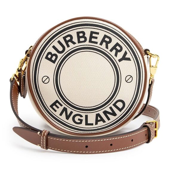 Burberry Handbags - Burberry Louise Crossbody Shoulder Bag Canvas Leather Natural Beige Tan Brown